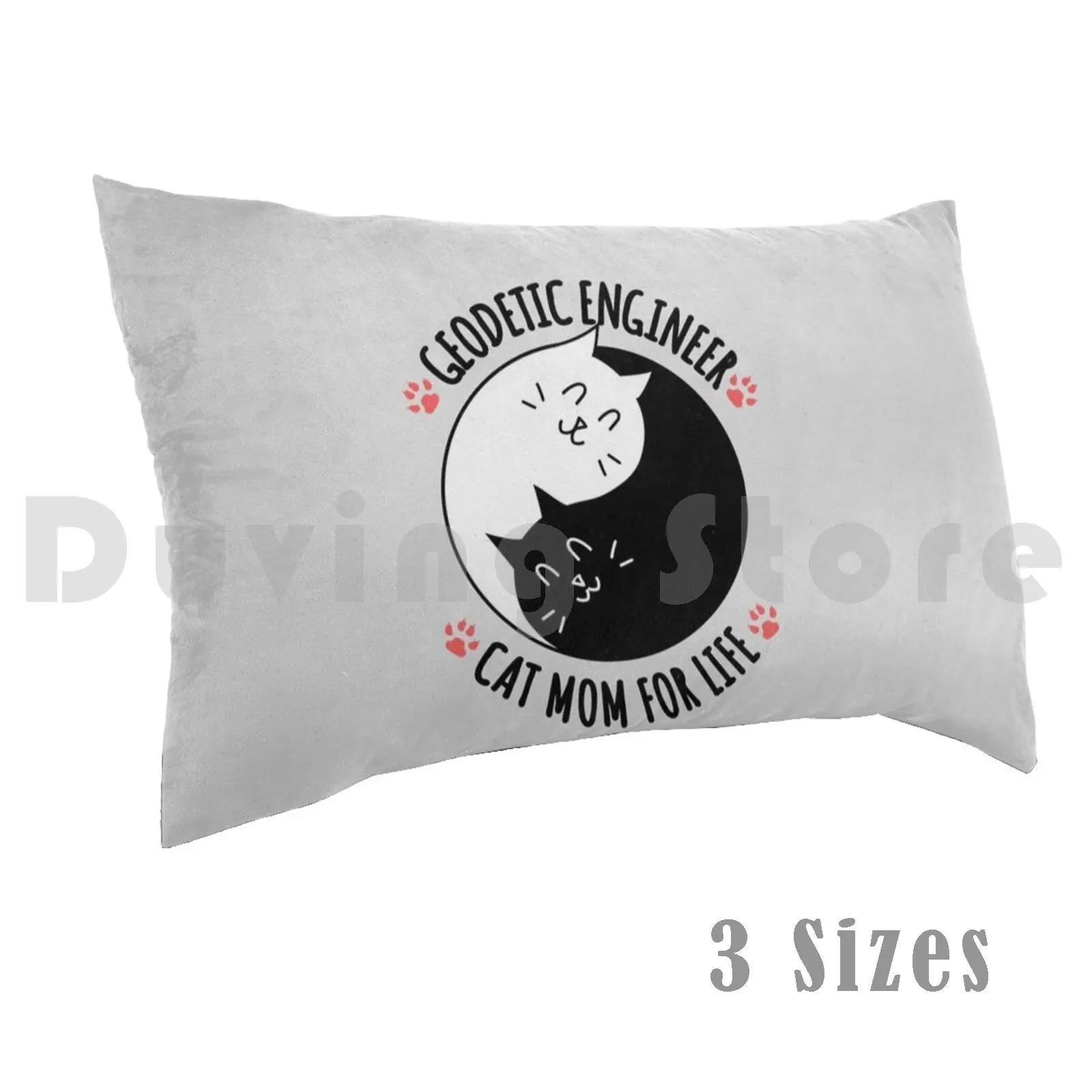 

Geodetic Engineer Cat Mom For Life Quote Pillow Case Printed 50x75 Cat Kitten Cat Lover Kitten Lover Cat