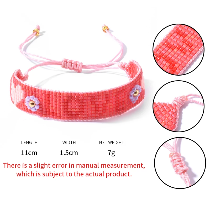 

YAUKIA LOVE Letter Bracelet For Girls Boho Jewelry Miyuki Seed Beads Pulseras Mujer Beach Hand Woven Jewelry Bracelet