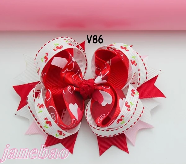 300 шт, заколки для волос на День святого Валентина, заколки для волос в форме сердца, банты из бутика на День святого Валентина, заколки для волос на День святого Валентина