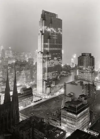 Rockefeller Center: 1933 Tour City постер для путешествий винтажная Ретро Картина на холсте