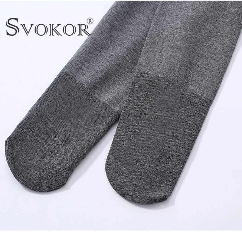 

SVOKOR Winter Warm Leggings Women High Waist Seamless Tights Plus Cashmere Female Leggings Thicken Tight Pants