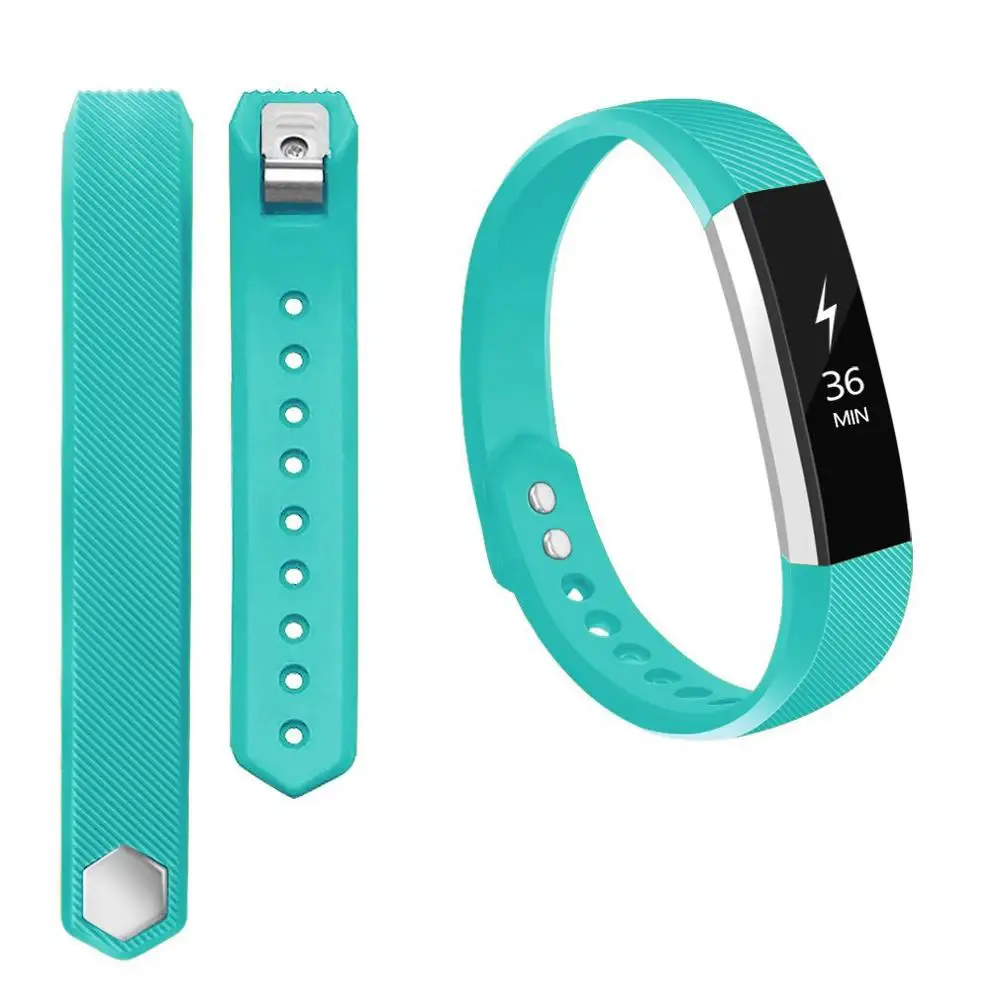 green Honecumi спортивные полосы Замена для Fitbit Alta и Fitbit Alta HR силиконовые часы браслет Для Fitbit Alta HR маленький большой - Цвет: green