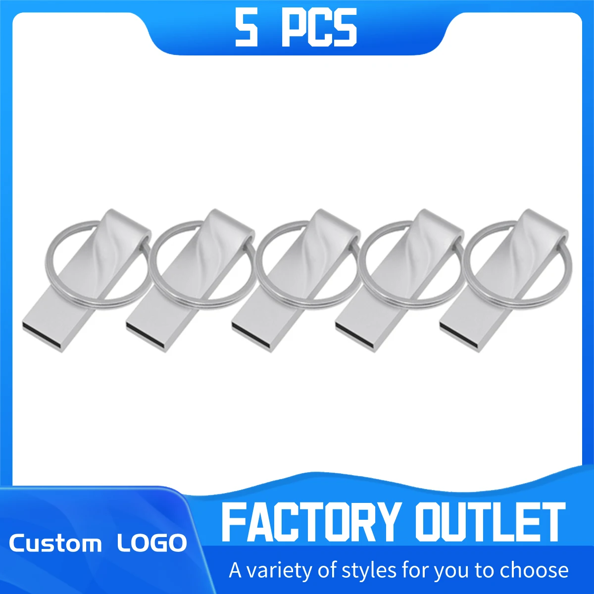 Металлический водонепроницаемый USB флеш-накопитель 64 ГБ 32 16 8 4 Гб 2 1 128 Мб |