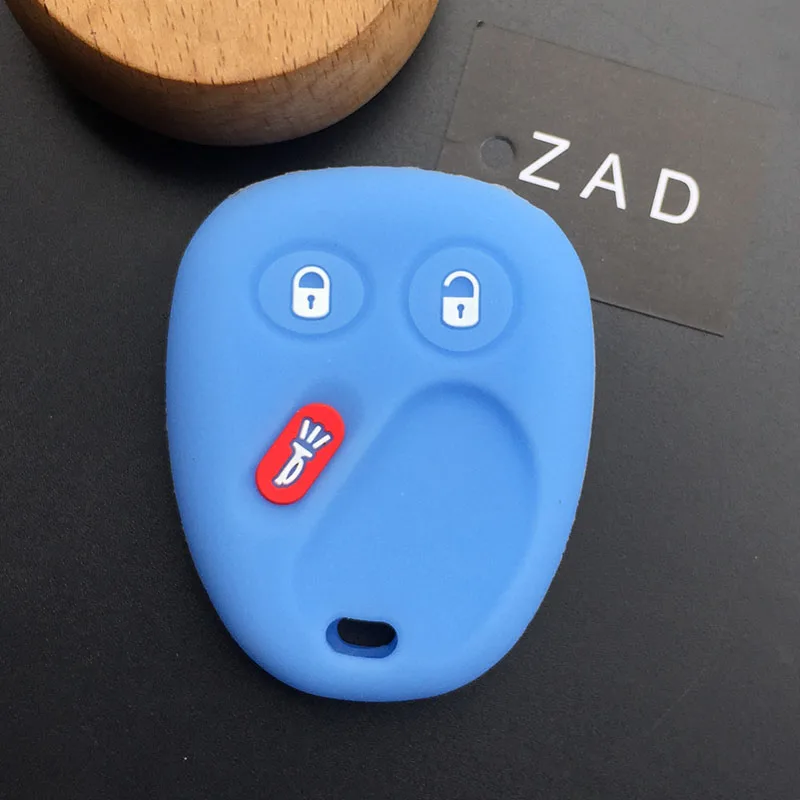 Силиконовый резиновый чехол для автомобильного ключа Chevrolet S10 Silverado Suburban Tahoe GMC Sierra