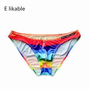 Трусы мужские, из полиэстера, с низкой талией, весна-лето