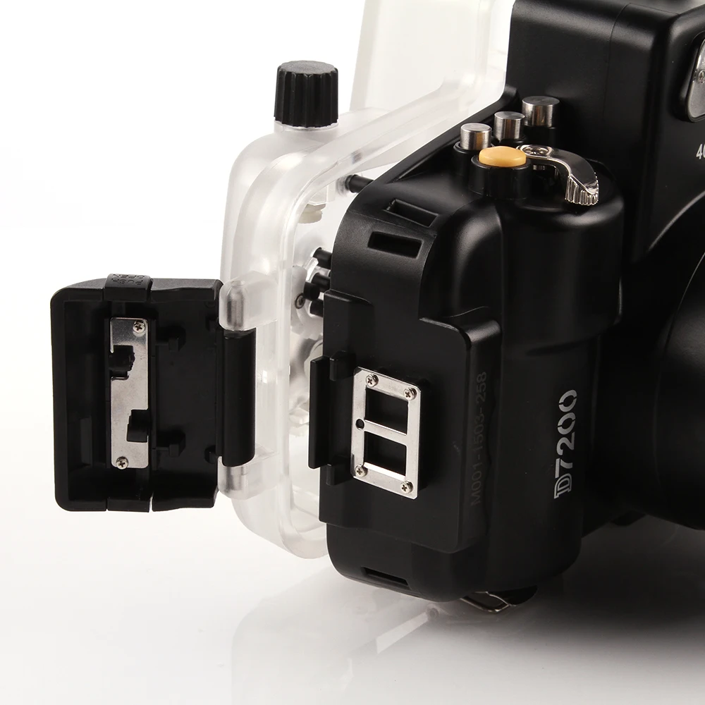 40 м водонепроницаемый чехол для подводной камеры дайвинга Nikon D7200 18 55 мм|case for nikon|40m