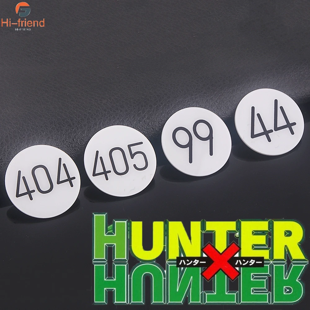 

Anim Hunter x Hunter Hisoka Testing Brooch Digital test Number Pin Cosplay Kurapika Killua Zoldyck GON·FREECSS Bag Hat Jewelry