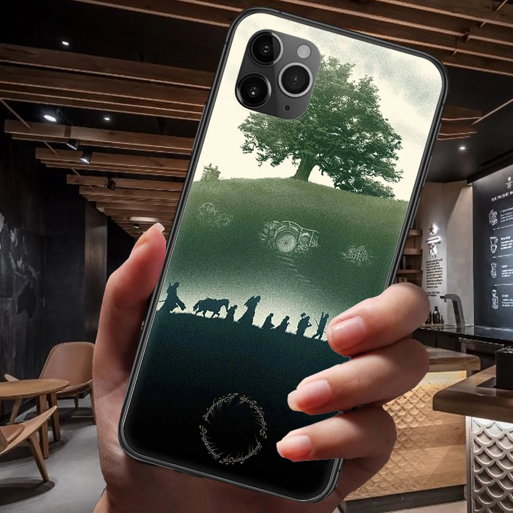 

Lotrs Movie Rings Phone Case For Iphone 4 4s 5 5S SE 5C 6 6S 7 8 Plus X XS XR 11 12 Mini Pro Max 2020 black Shell Silicone