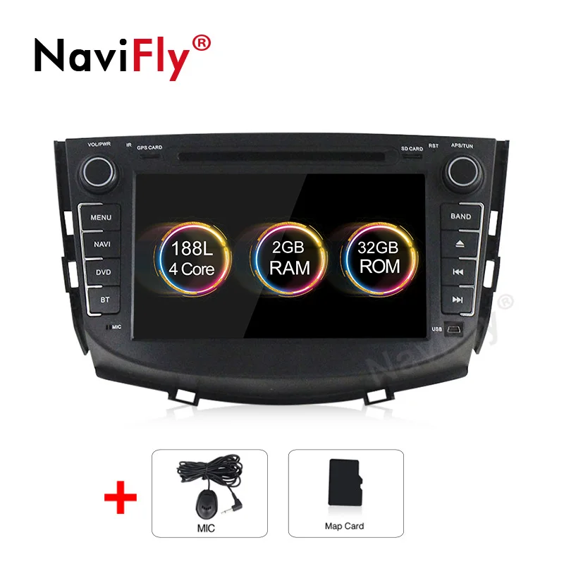 Standard model NaviFly Android 9,1 Автомобильный мультимедийный gps радио плеер для Lifan X60 стерео dvd-плеер wifi BT CANBUS четырехъядерный 2 Гб ram 32 ГБ rom FM - Цвет: Standard model