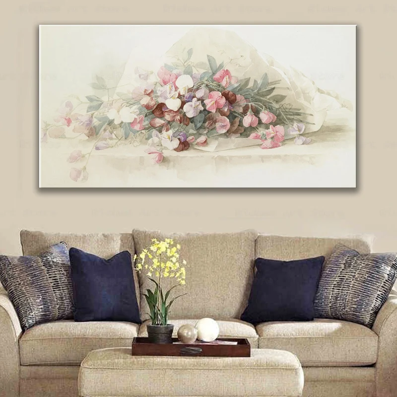 

Large Size Modern Home Decor Flowers Pictures Canvas Paintings Abstract Flowers Pop Wall Art Posters and Prints for Living Room