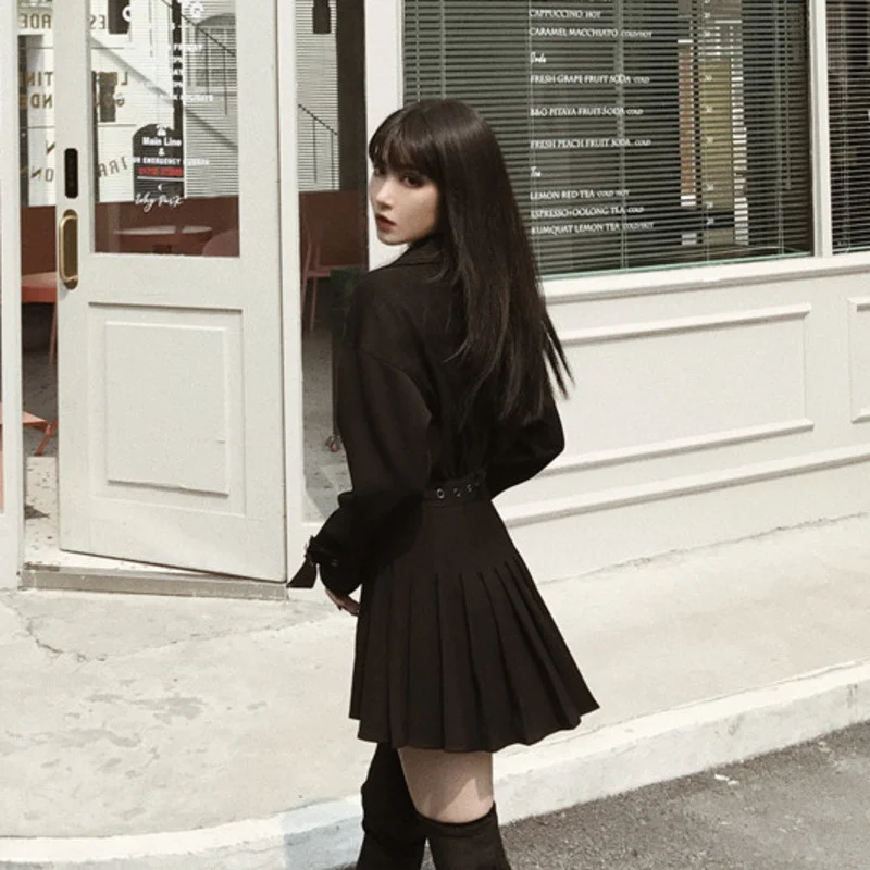 Y Demo готическое шикарное платье с длинным рукавом женское на бретельках рюшами