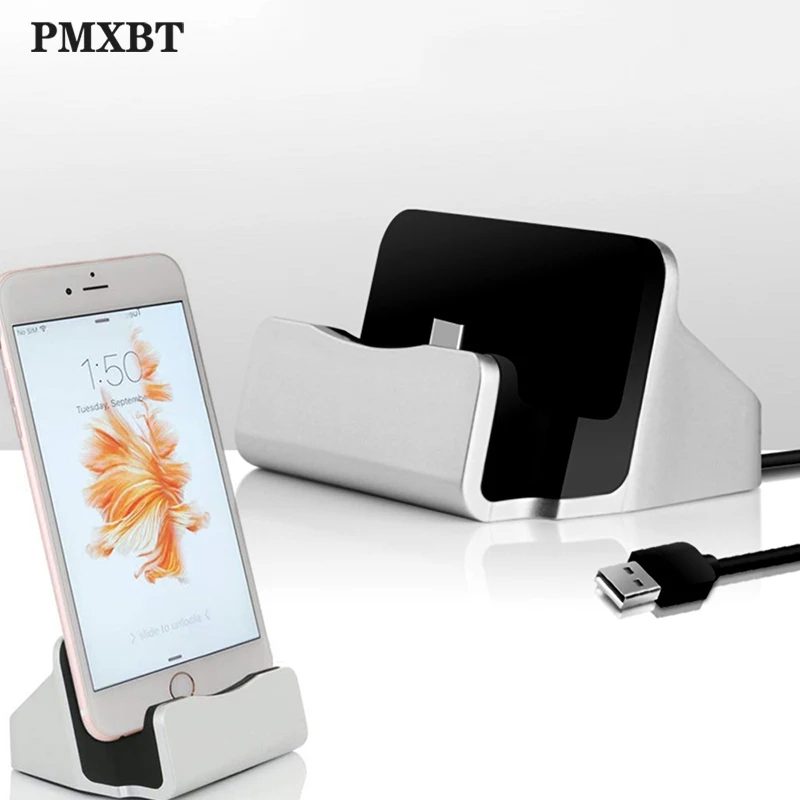 Настольное зарядное устройство с Usb кабелем для iPhone Micro USB Type C|Зарядные устройства