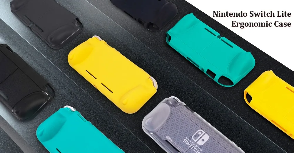 Мягкий ТПУ чехол CHINFAI для shand Switch Lite эргономичный Нескользящий Резиновый защитный чехол-подставка для NS Switch Lite мини-консоль