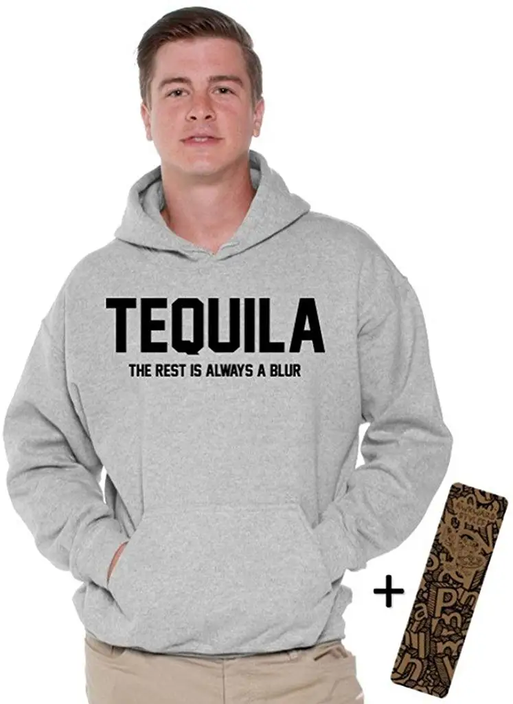 Толстовка с капюшоном Awkwardstyles Tequila Always A Blur + толстовка унисекс для мужчин и женщин