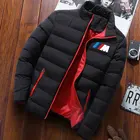 Зимняя куртка мужская 2021 со стоячим воротником Модные мужские парки Мужская одноцветная утепленная куртка и пальто повседневное пальто m-4xl топом и юбкой