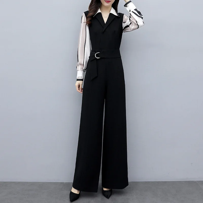 Han edition модные женские комбинезоны весна 2020 Новый Повседневный черный комбинезон