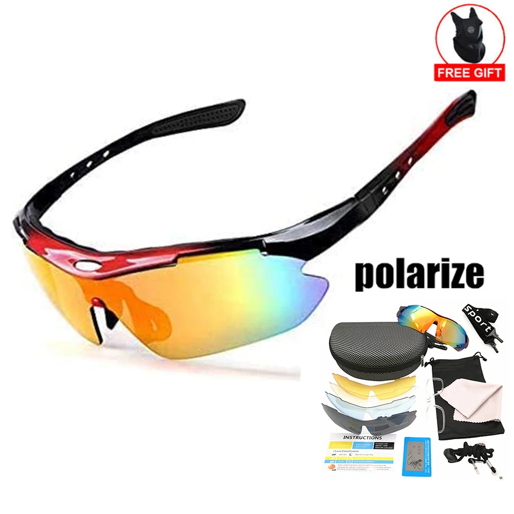 Поляризованные 5 Len Для мужчин езды велосипедные очки уличные спортивные для UV400