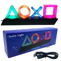 for ps4 mood flash lamp icon modeling voice control decorative lamp house colorful lights led light game nice gift for christmas