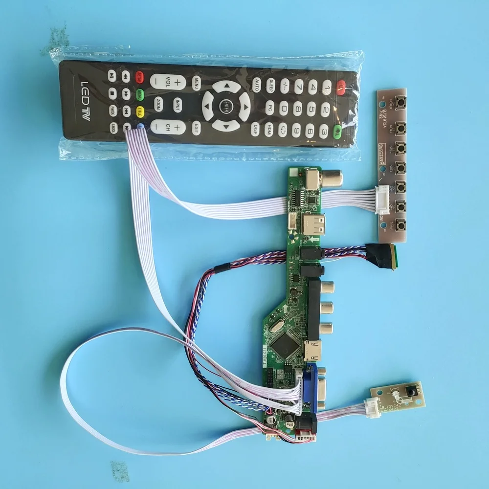 

kit for LP156WH3(TL)(C2) VGA remote TV AV USB HDMI 40pin LVDS 1366X768 LCD LED Controller driver board Panel Screen 15.6"