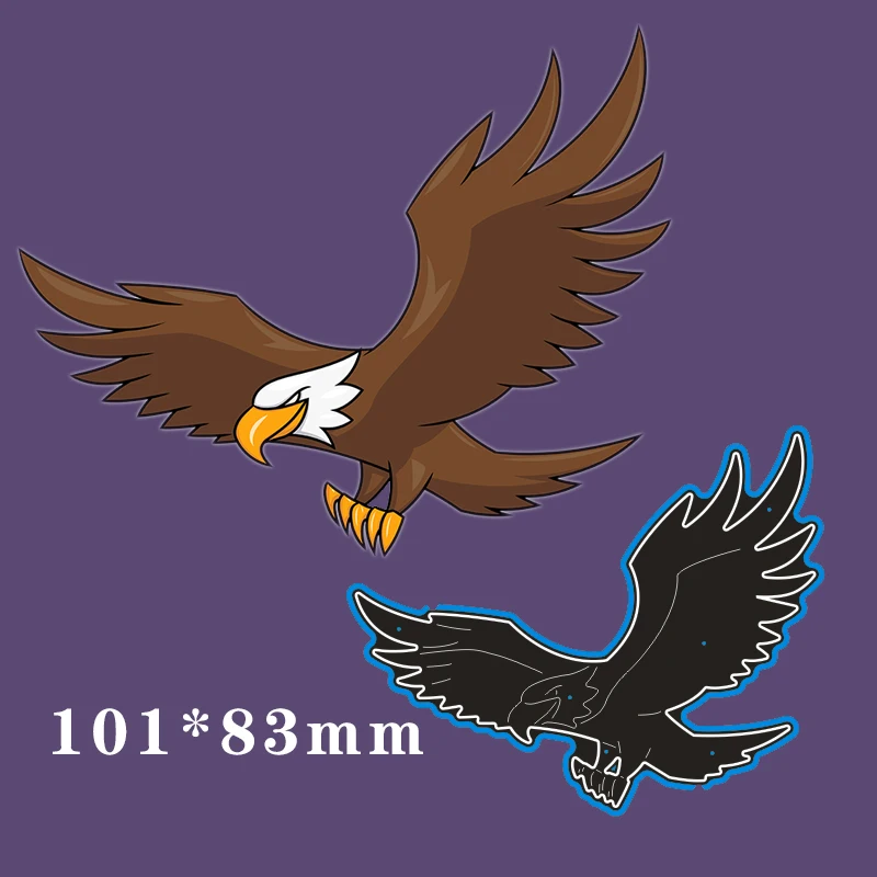 Металлический Трафаретный вырубной штамп жесткой Eagle для карт DIY трафарет