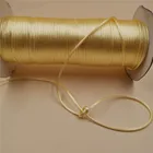 2 мм X 20 м детская желтая Цвет Rattail атласный шнур китайский Заплетенный в узел Строка ювелирных изделий Бисер веревка R540