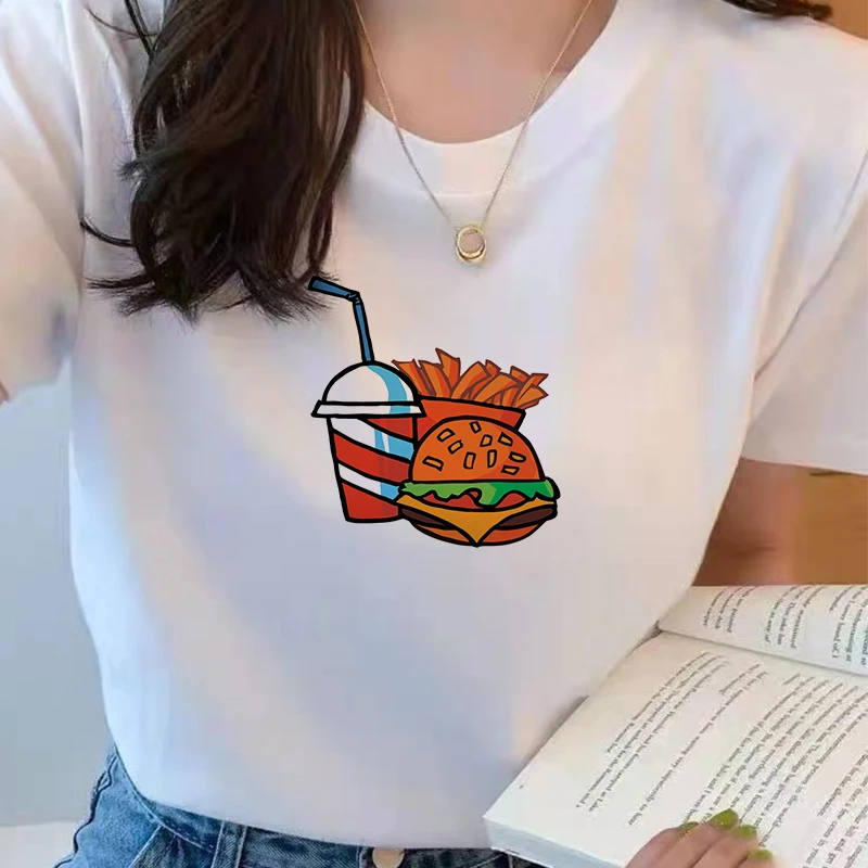 Футболка женская оверсайз с графическим принтом Повседневная модная рубашка