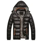 Мужские зимние куртки с капюшоном Xfhh, повседневные парки, мужские пальто, плотные теплые блестящие пальто, приталенная брендовая одежда 7XL