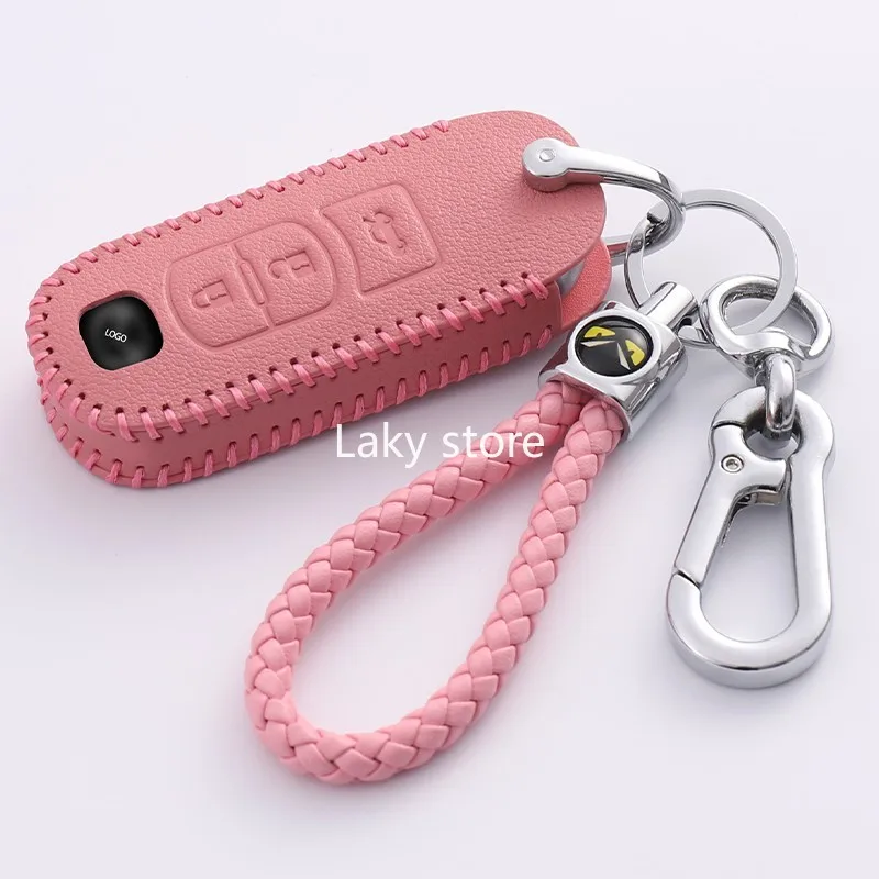 

Кожаный чехол для автомобильного ключа чехол для Mazda 3 6 CX-4 CX5 Axela Atenza Rruiyi, чехол для ключа для автомобиля