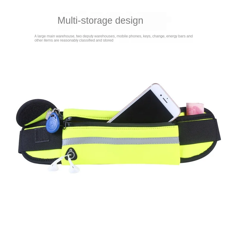 

Outdoor Sports Waist Bag Fitness Running Bag Waterproof Close Fitting Exercise Bag Kettle Fanny Pack for Women Zipper Bag Pocket