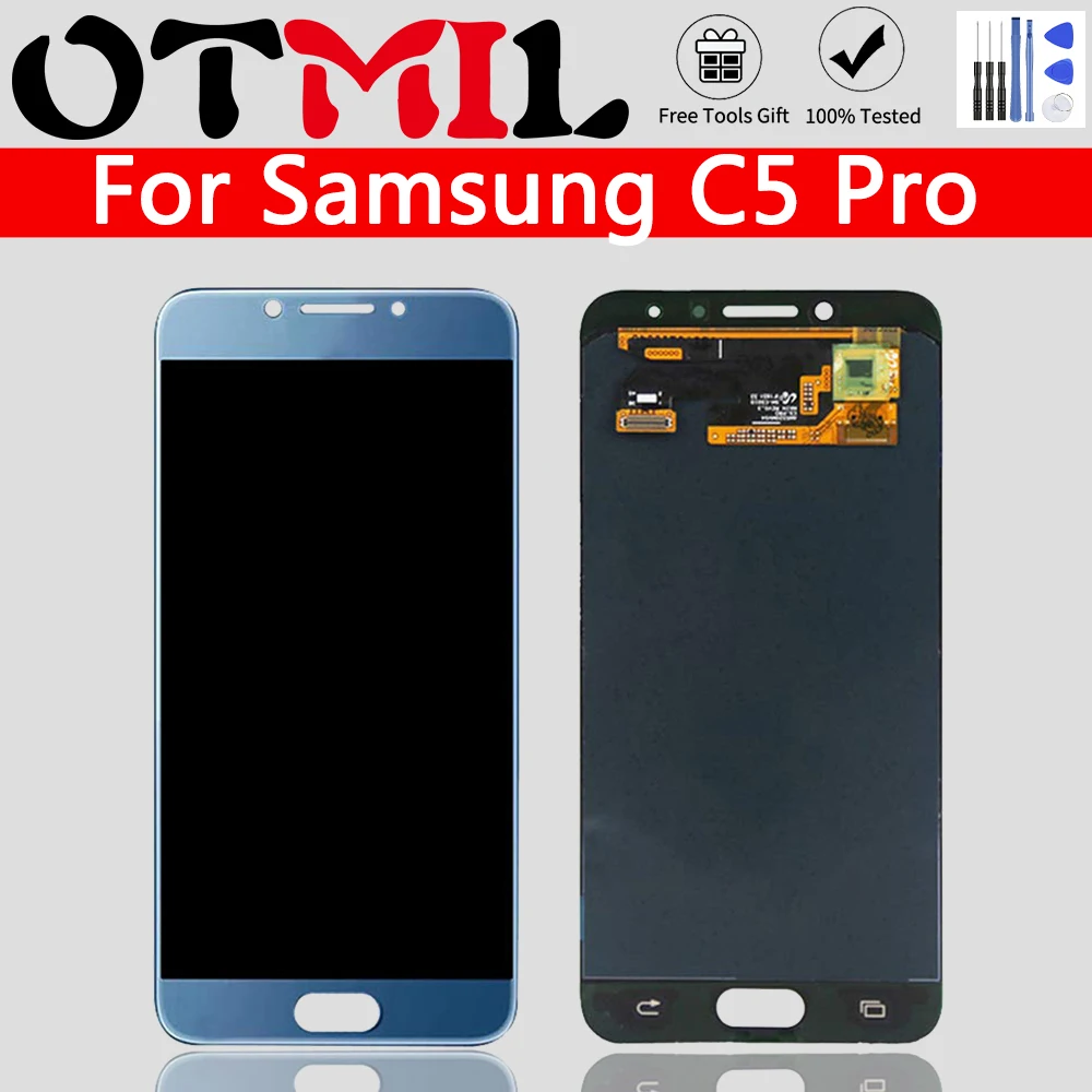 

5,2 "оригинальное качество для экрана SAMSUNG Galaxy C5 Pro C5010, графический сенсорный ЖК-дисплей для Samsung C5010 дисплей SM-C5010 с ЖК-дисплеем
