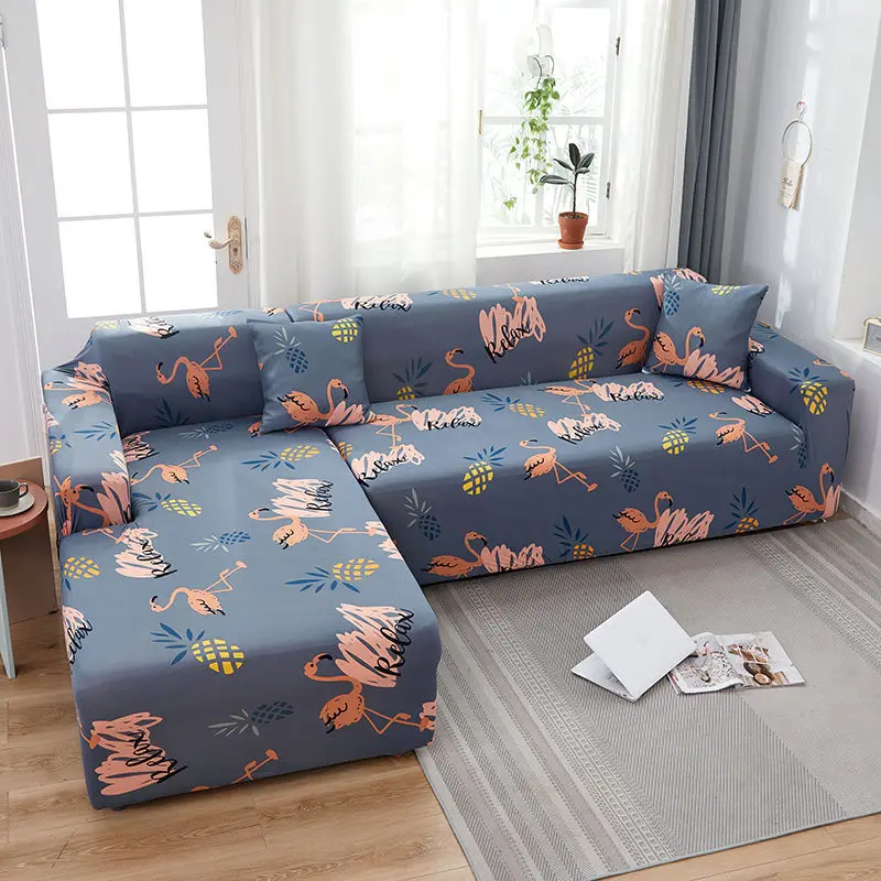 

Elastic Sofa Cover for Living Room Geometric Couch Cover Pets Corner L Shaped Chaise Longue Sofa Slipcover Universal Case Floral