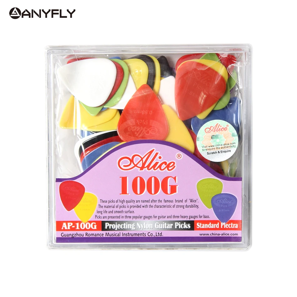 100 шт. медиаторы для гитары Alice AP G акустической (Толщина ассорти) оптовая