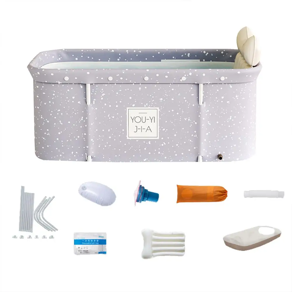 

120 X 55 X 50cm Bathtub Set Portable Folding Tub Bucket Kit For Adult Family PVC Beauty Spa Bathtub Baby Bath Tub Bath Bucket