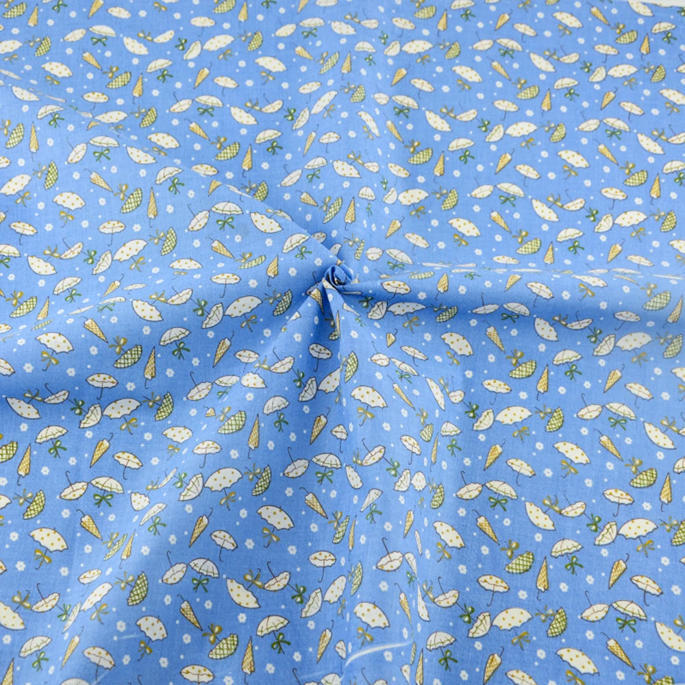 White Umbrella Style 100% Cotton Fabric Cloth for Doll's DIY Clothing Tissue Telas Tecido Patchwork Fat Quarter Art Work Sewing | Дом и