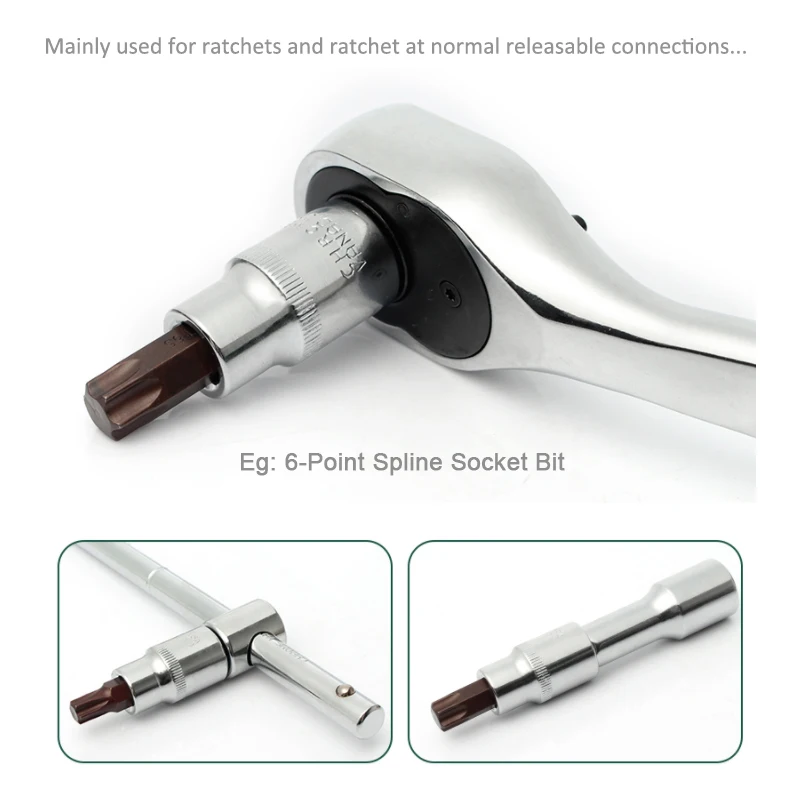 1Pcs 1/4" 3/8" 1/2" Square Drive Hex Socket Bits H3 H4 H5 H6 H7 H8 H10 H12 H14 H16 Allen Screwdriver Bit Auto Repair Hand Tools |
