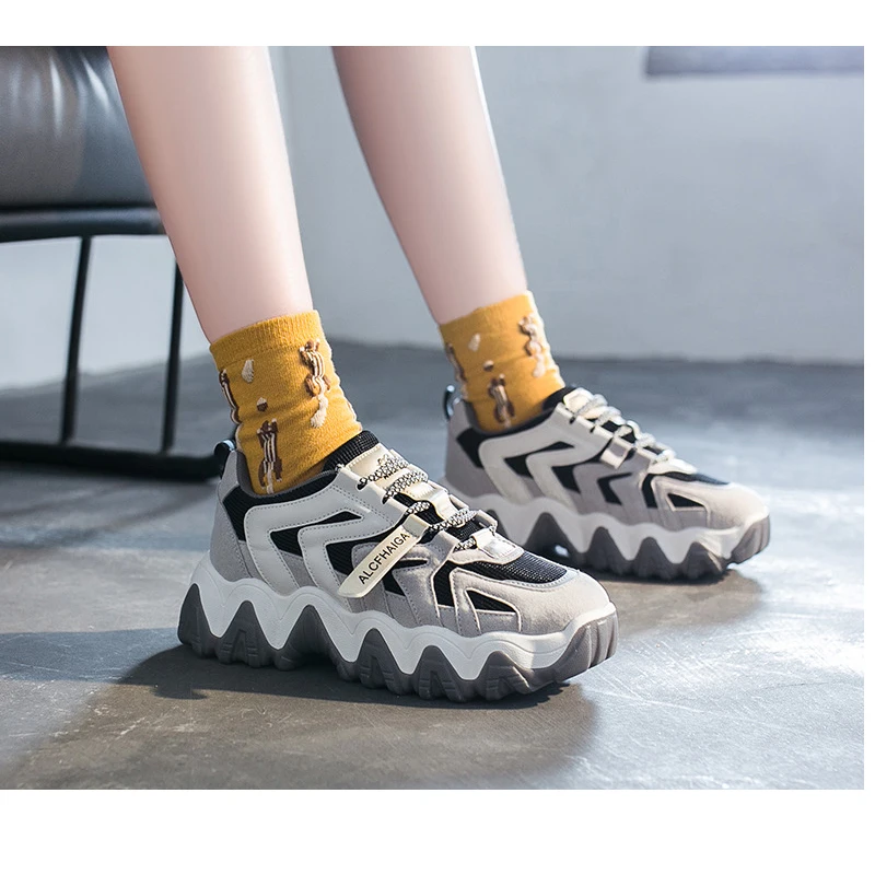 Xiaying Smile 2020 Spring woman outdoor sport sneakers light running shoes lace up female walking footwear