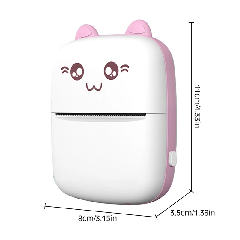 

Mini Pocket Thermal Printer Portable Thermal Photo Learning Printer for Child Kids Painting Women Men Gift