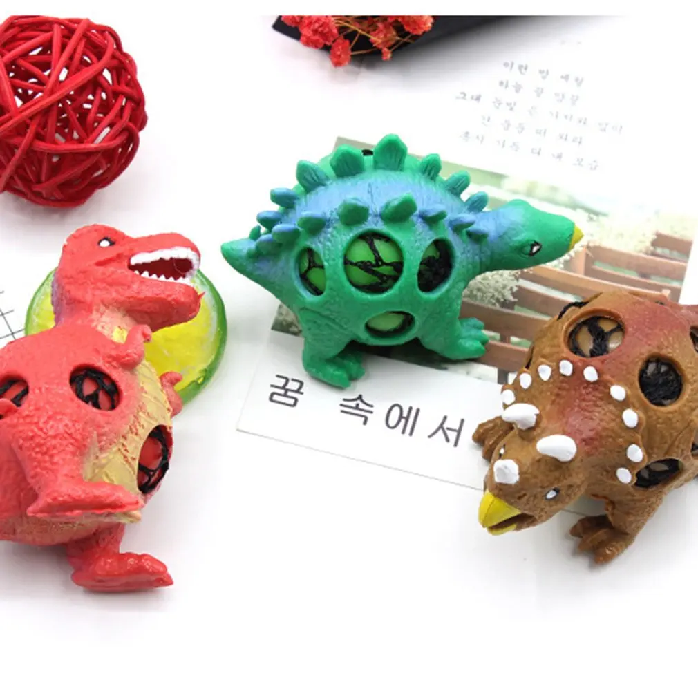 OCDAY-modelo de dinosaurio para aliviar el estr&eacute;s para ni&ntilde;os y adultos, bolas de imitaci&oacute;n de poliuretano, Bola de presi&oacute;n-2