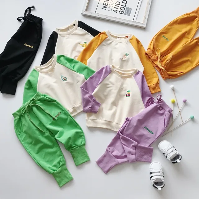 Комплект одежды для маленьких девочек коллекция 2019 года осенне-зимняя одежда