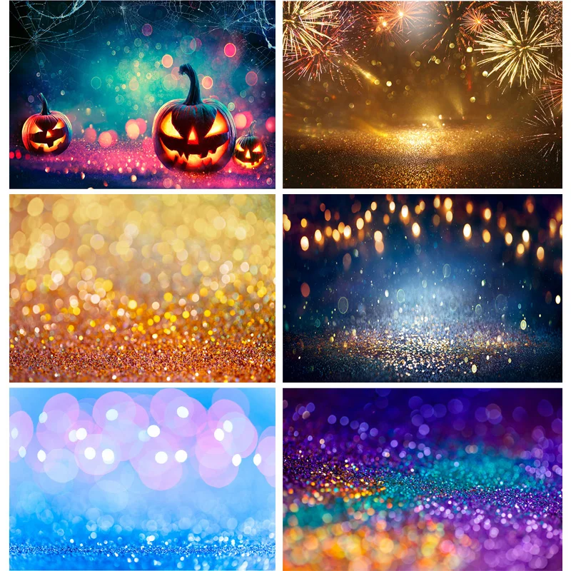 

ZHISUXI Vinyl Custom Photography Backdrops Prop Glitter Facula Light Spot Theme Photography Background 21318TTU-09