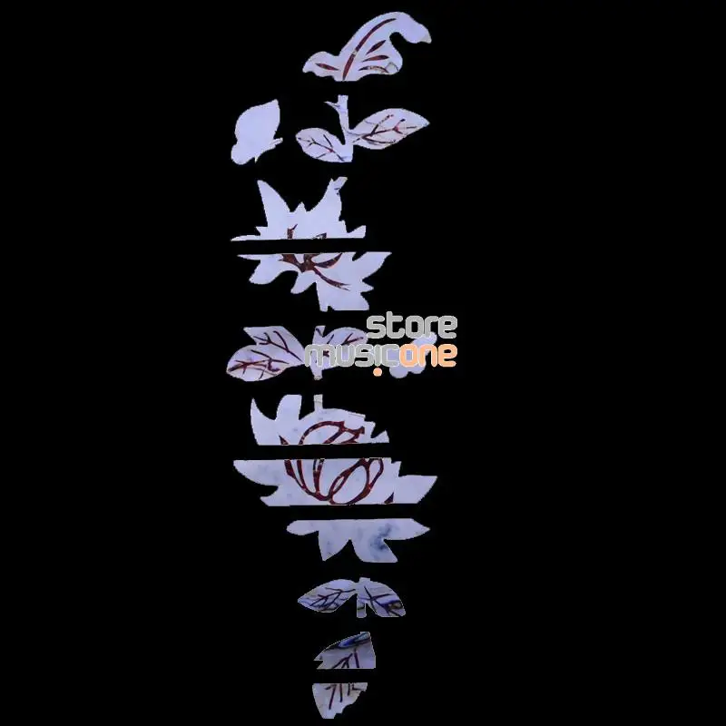 Гитарный гриф инкрустация наклейки имитация бабочки и цветка Abalone полная