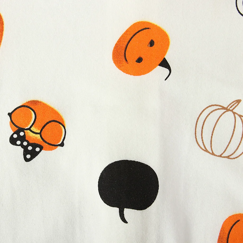 

Baby Romper Baby Clothes New Fashion Autumn Girls Boys Cute Halloween Cartoon Pumpkin Print Jumpsuit Outfits
