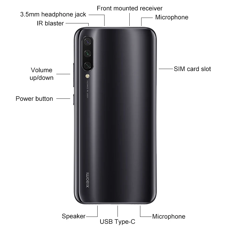 Смартфон Xiaomi Mi A3 4+64 ГБ (глобальная версия)| |