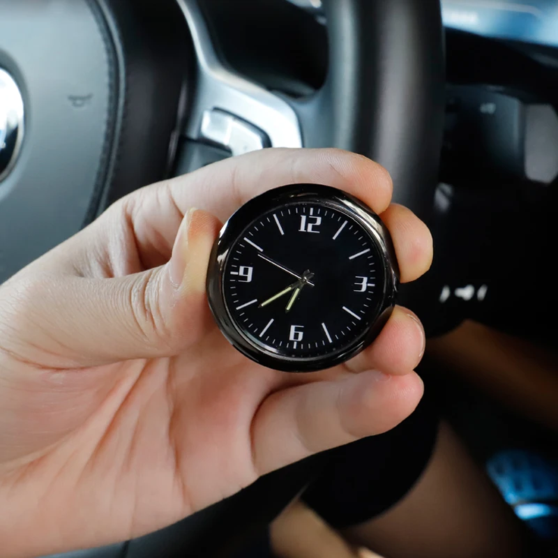 Автомобильные часы светящиеся круглые кварцевые приборная панель воздушный