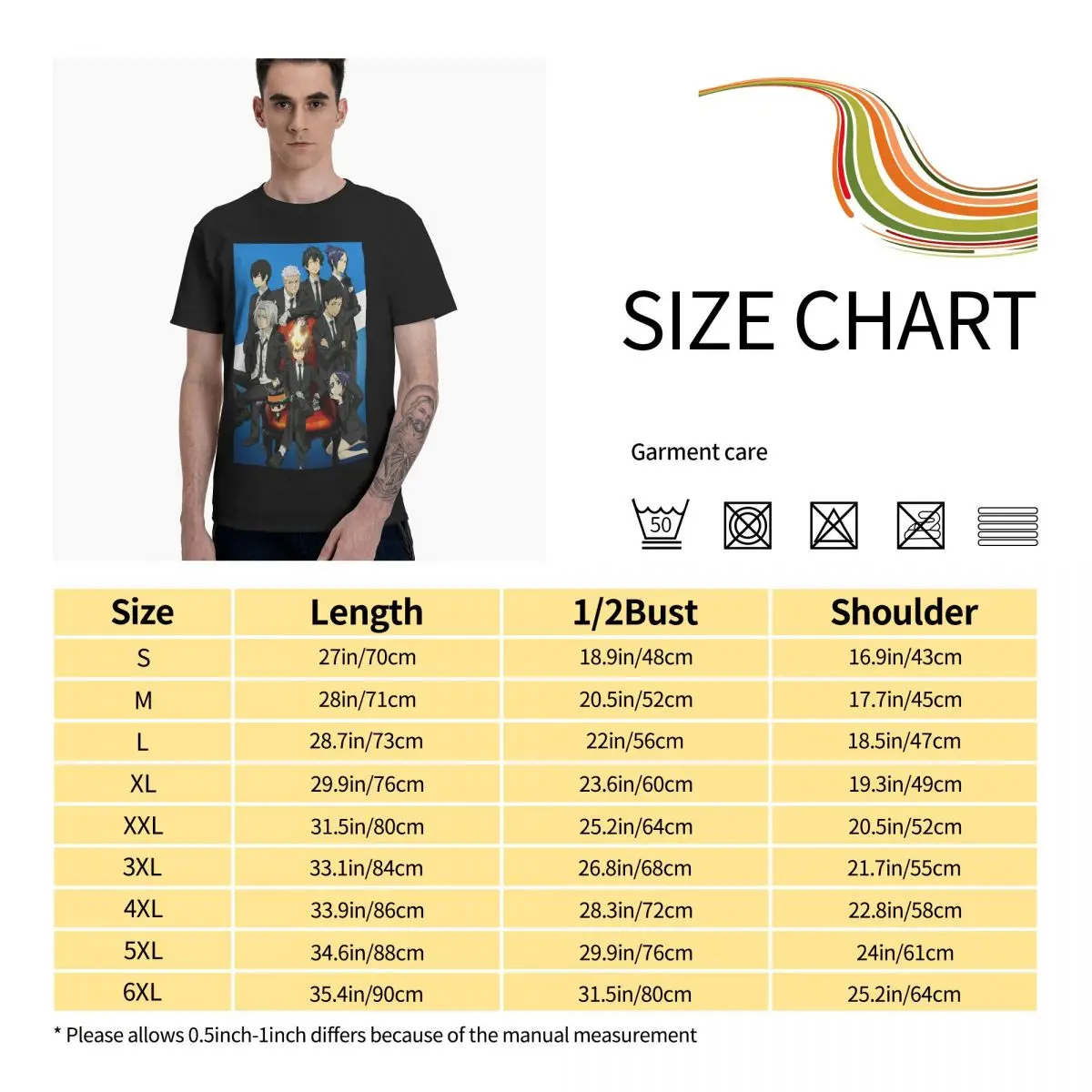 

Anime Fans Vongola Famiglia 2 men's T Shirt Soft and comfortable Short sleeveRound neck T-shirt