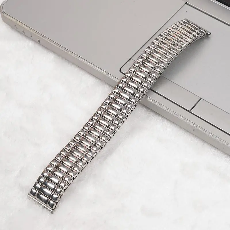 Steel Parts Watch Band Strap Gold Silver Metal Watch Bracelets Stretch Expansion Watch Accessories 10 12 14 16 18 20mm