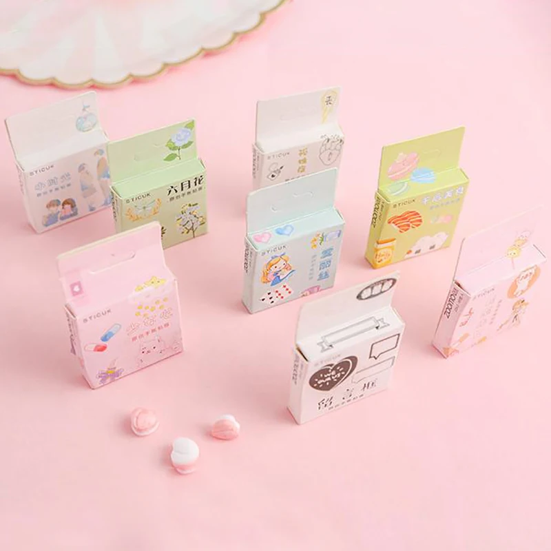 

40Pcs/box Stationery Sticker DIY Diary Scrapbooking Planner Stickers Kawaii Decorative Stationery Stickers