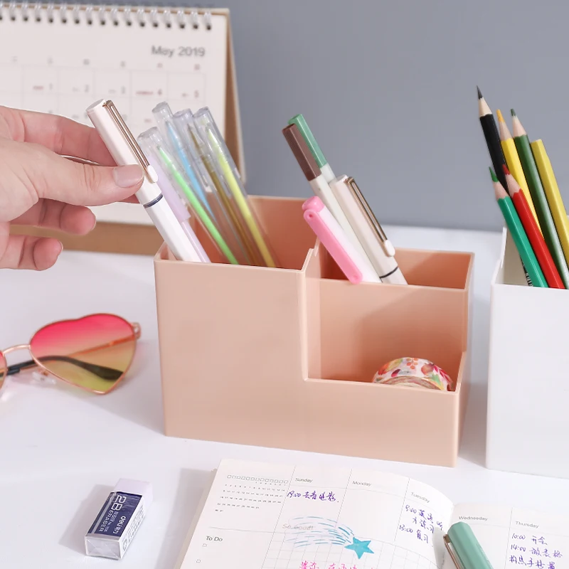 Многофункциональный 4 сетки Настольный держатель для ручек контейнер органайзер
