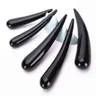 Натуральный черный рог буйвола Массажная палочка китайская медицина акупунктурные палочки различные размеры 10-15 см L006