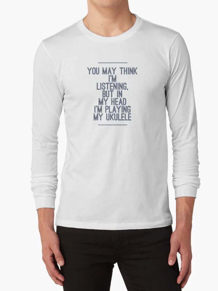 В моей голове Укулеле 100% хлопок футболка для игры в укулеле с коротким рукавом